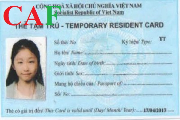 Công ty dịch vụ thẻ tạm trú tại tỉnh Đồng Nai của công ty CAF