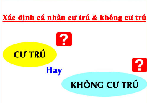 Cá nhân cư trú và không cư trú là gì